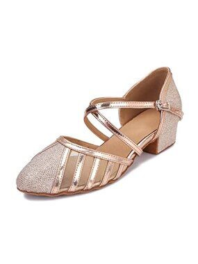 Low Heel Ballroom Dance Shoes Women Latin Salsa Wedding Practice